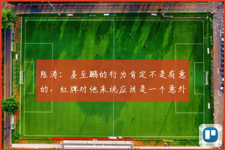 陈涛：姜至鹏的行为肯定不是有意的，红牌对他来说应该是一个意外